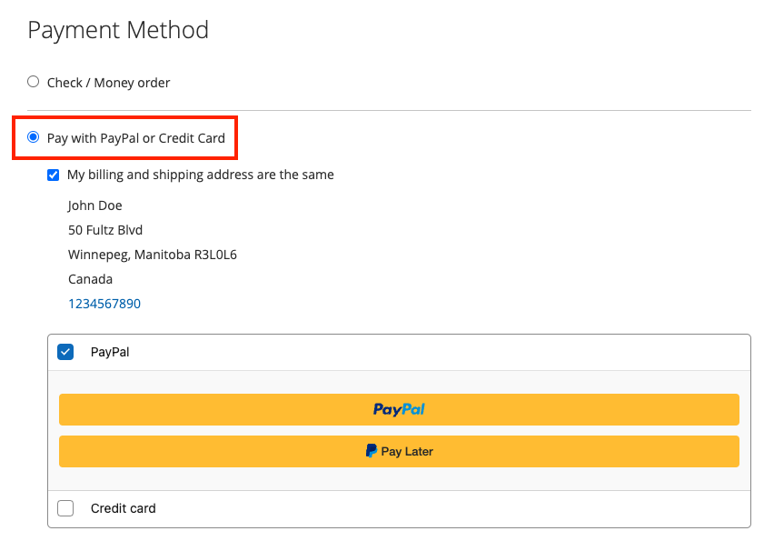 Screenshot of Payment Booster feature